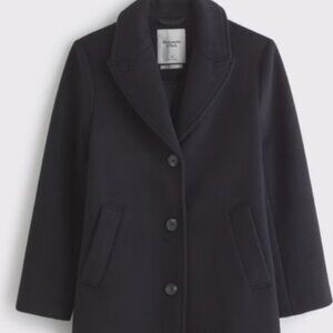 Wool-Blend Tailored Topcoat Abercrombie
